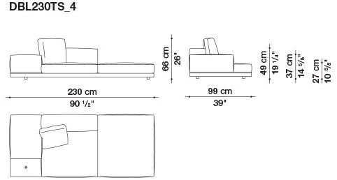 B&B Italia Кожаный диван Dock sun-id-1441060 - Вид №150