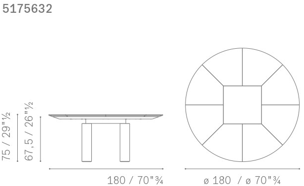 Poltrona Frau Круглый стол для переговоров L'ufficio - sistemi direzionali sun-id-1467370 - Вид №4