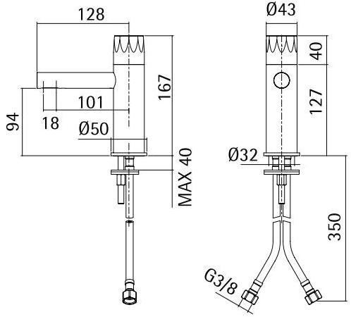 Quadrodesign Смеситель для умывальника, однорычажный Hb sun-id-1365231 - Вид №2