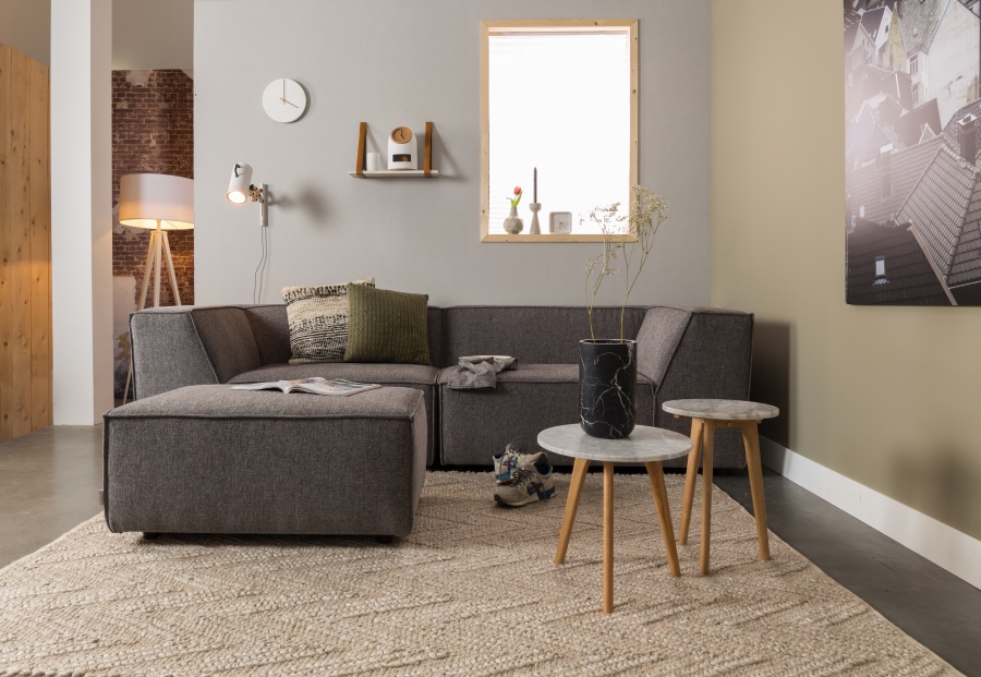 Пуф King светло-серый Zuiver 3300025 - Вид №2