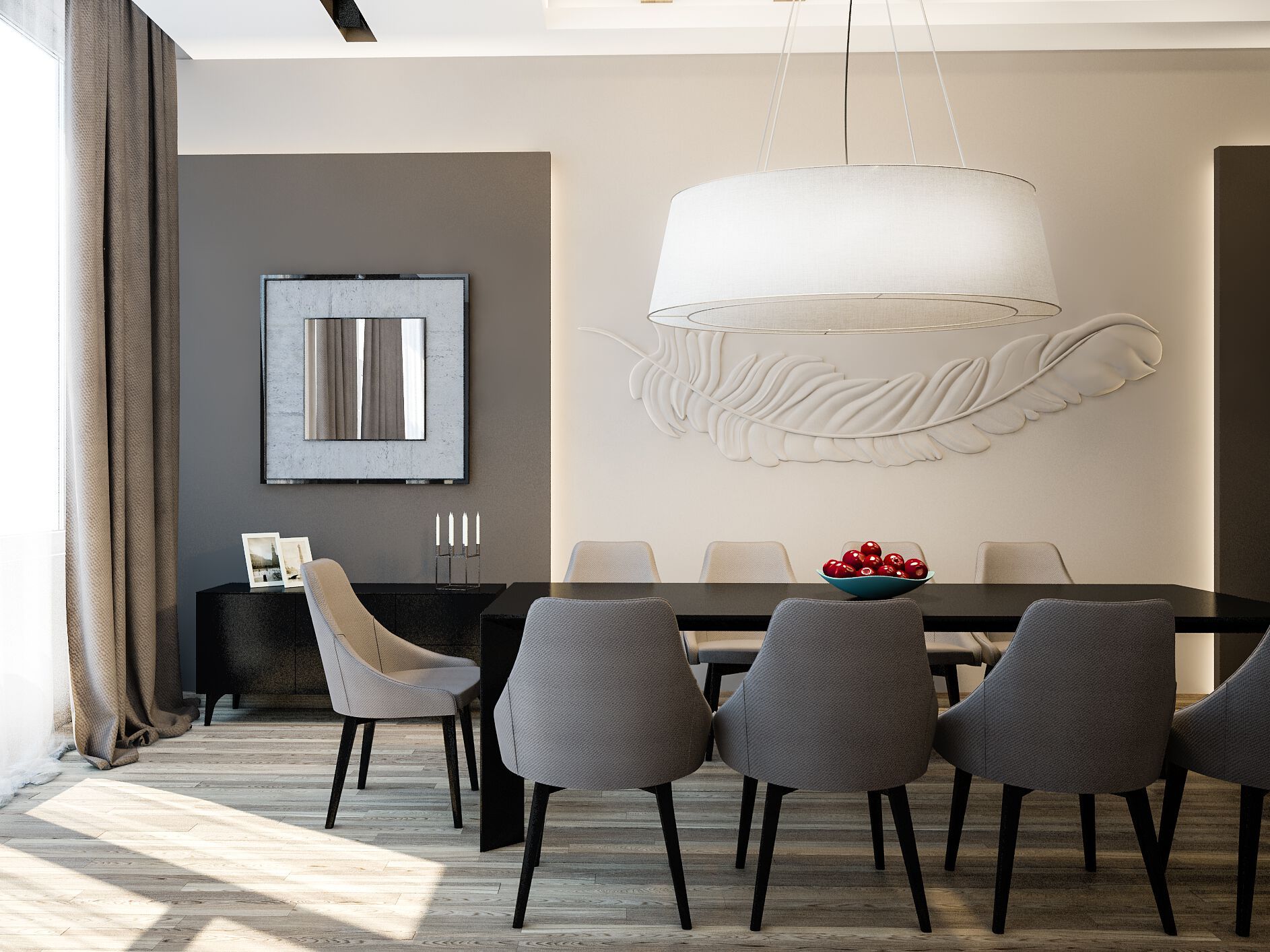 Трехмерная декоративная гипсовая панель WallDeco Pano ARCH-00095760