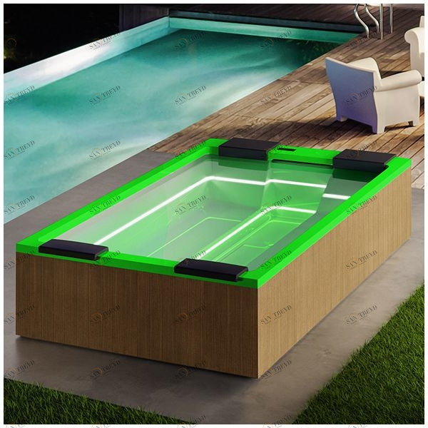 Бассейн Gruppo Treesse Maya Plus-V232I-PL-ZE прямоугольный встроенный зеленый PLUSV232IPLZE