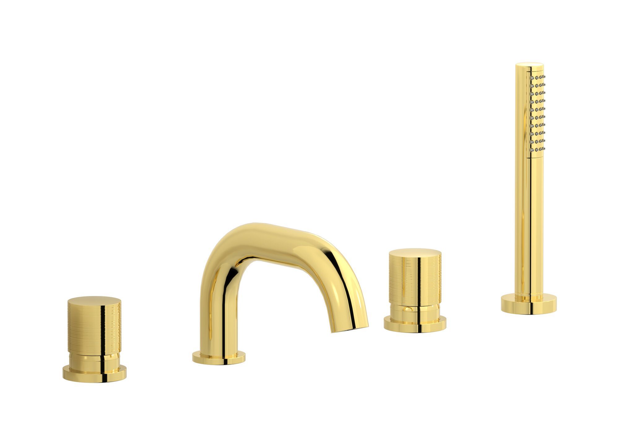 Смеситель для ванны с 4 отверстиями и ручным душем IB винил ARCH-00142656 - Вид №7