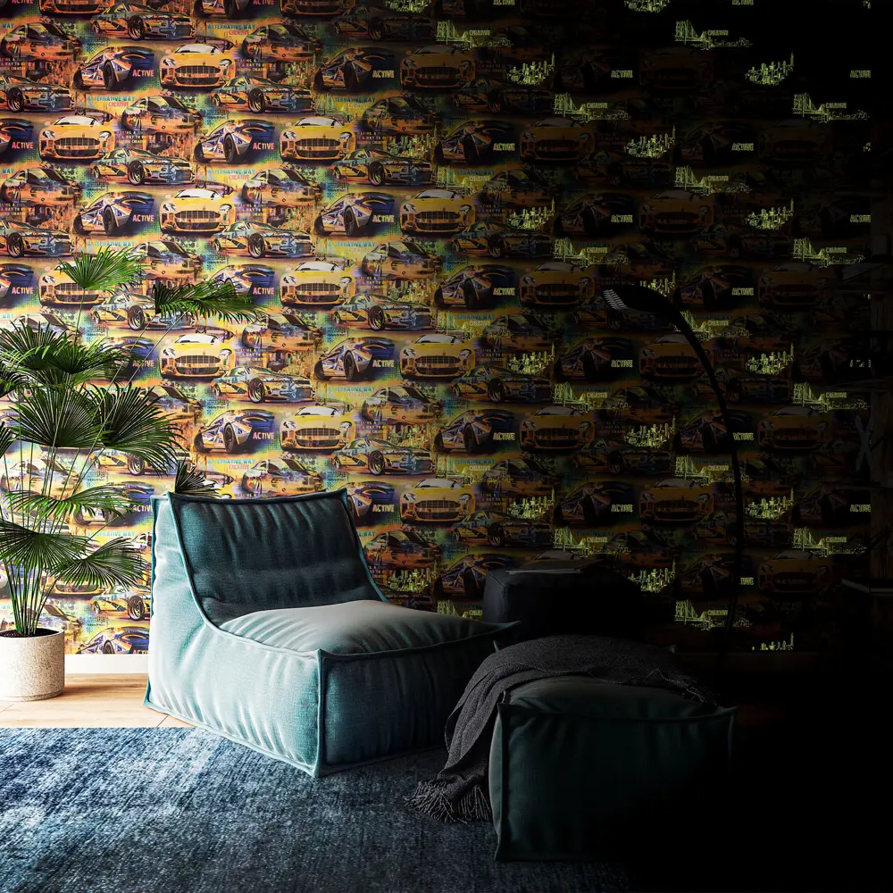 Обои флизелиновые Palitra Family Energies желтые 1.06 м FM71728-36 STLM-2180753 - Вид №3