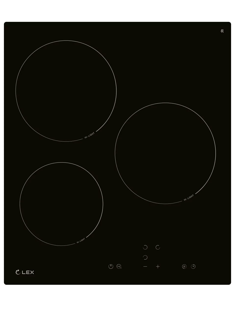 9101426 Электрическая варочная поверхность LEX EVH 430A BL STDN-0094539