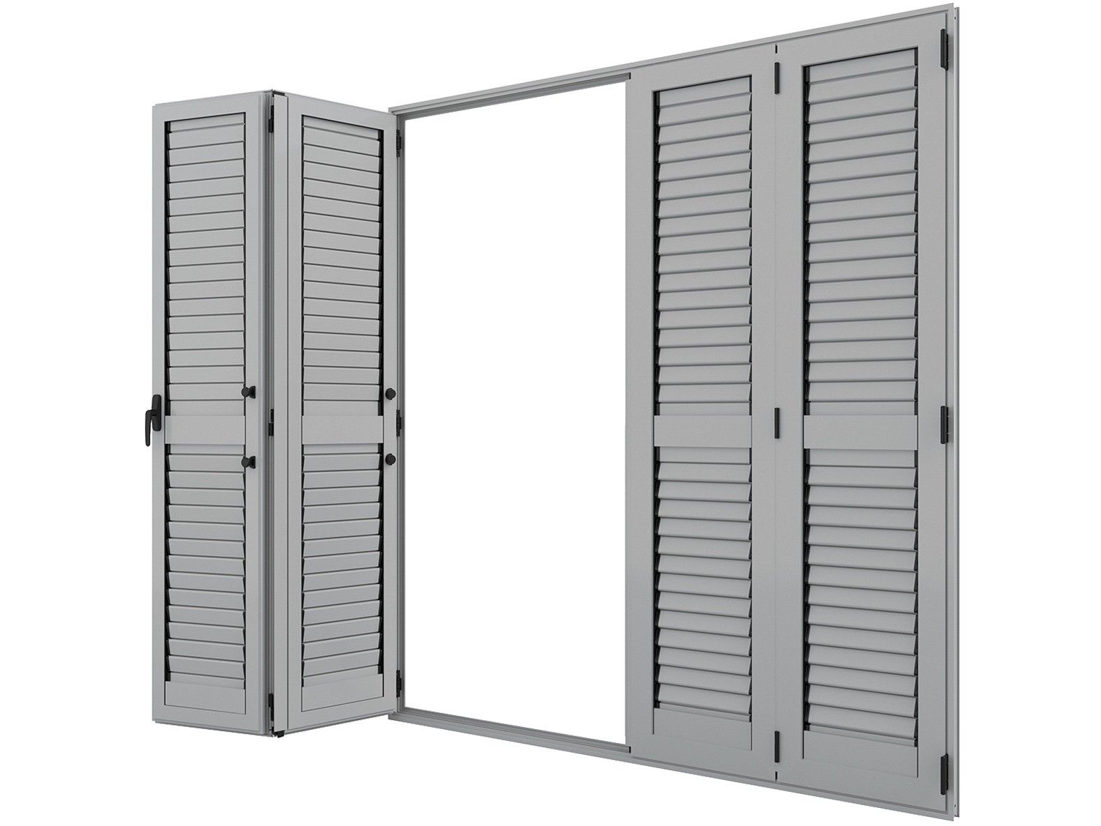 Алюминиевые жалюзи с фиксированными ламелями Saxun EFORUS ARCH-00041125 - Вид №3