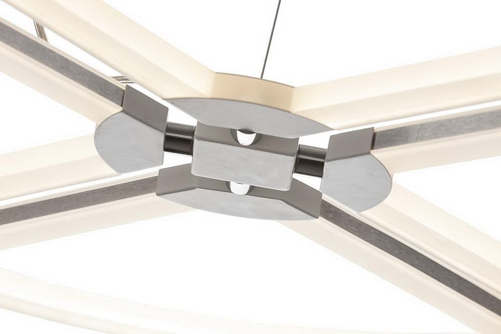 Подвесной светодиодный светильник IDLamp Eleanor 398/80-LEDWhitechrome IDLAMP ДИЗАЙНЕРСКИЕ, ELEANOR 200959  - Вид №1