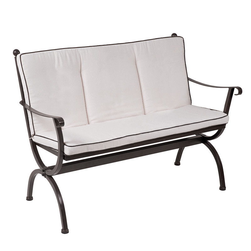 10.00.0862 Скамья Romeo 2-местная каштановый антик подушка спинки сиденья uni natural Mbm