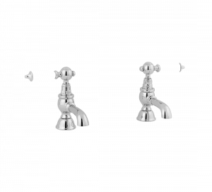 Gentry Home Смеситель для раковины мостик на 2 отверстия 200мм Berkeley Хром GH100922