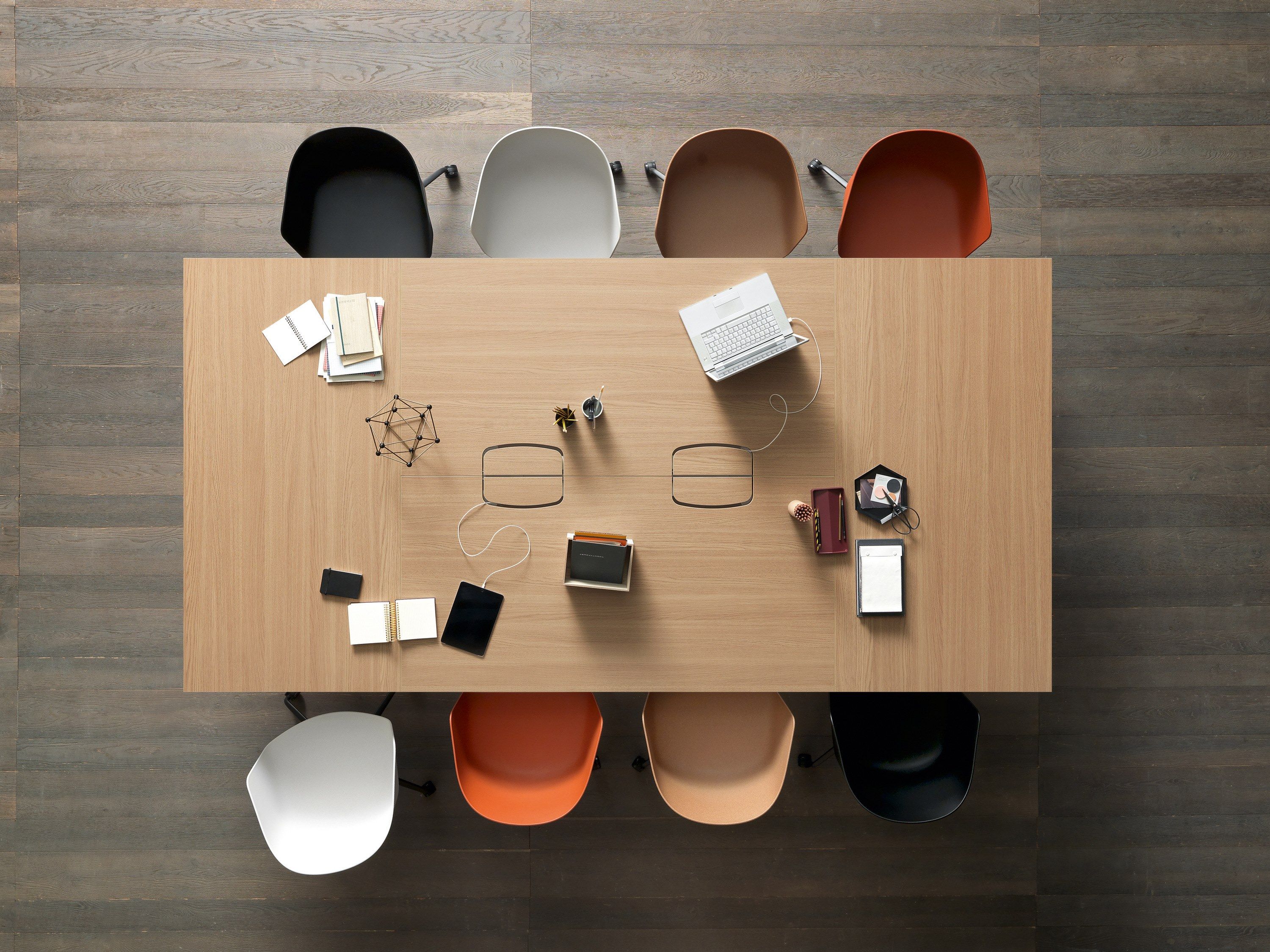 Прямоугольный стол для совещаний с системой люверсов Martex Pigreco Loop ARCH-00078996 - Вид №1