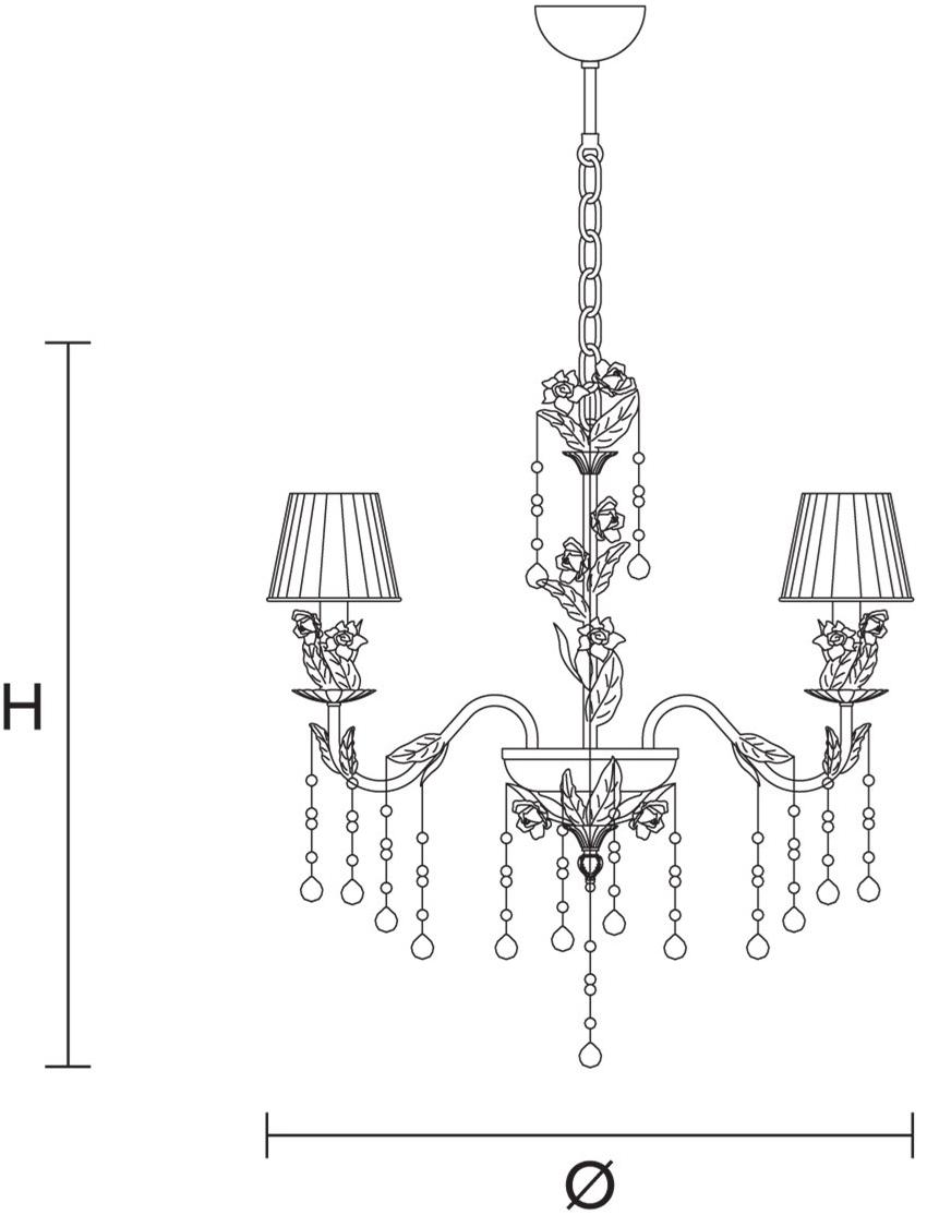 Masiero Люстра с кристаллами Ceramic garden sun-id-1512166 - Вид №3