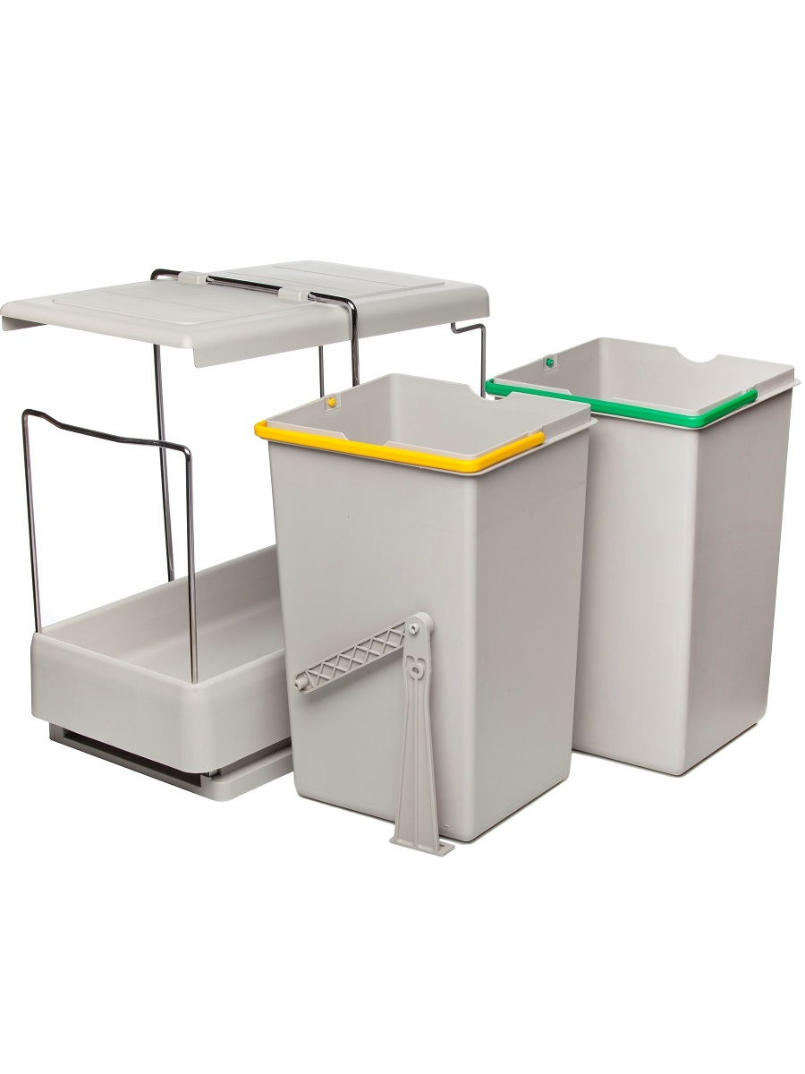 Контейнер для мусора на дверцу Gamma 400/28 Light Grey NAVAKO 10014 - Вид №2