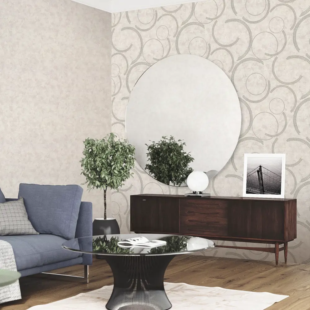 Обои флизелиновые Ornamy Diva темно-бежевые 1.06x10 м OR8035-02 STLM-2042894 - Вид №3