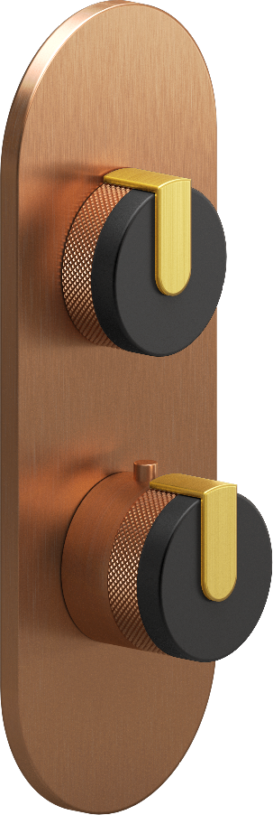 E-8026-R1MBKE0-L1BAU-BRG-T Планка M-Series с 2 ручками - Внешняя часть GRAFF MOD+