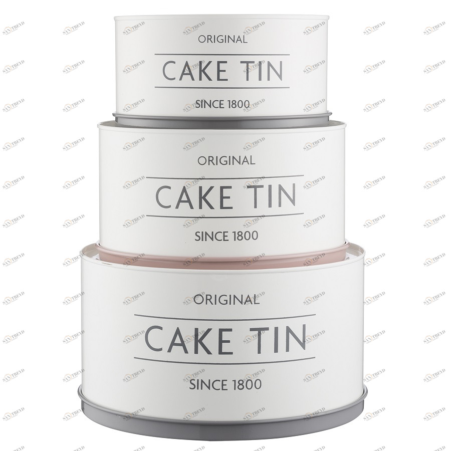 Емкости для хранения десертов 3 штуки разноцветны Innovative Kitchen MASON CASH  00-3871160 Голубой;зеленый;розовый;разноцветный 