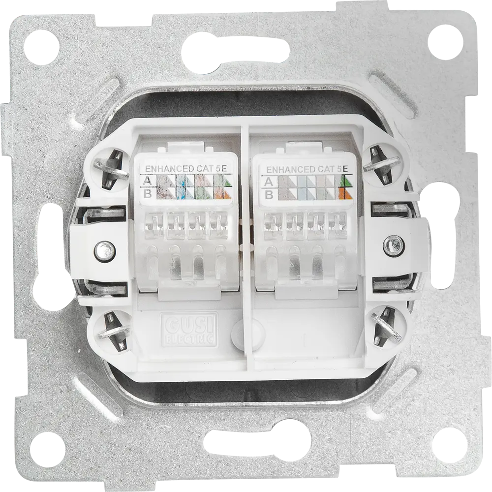 GUSI Electric — Встраиваемая компьютерная розетка RJ45/RJ12 для интернета и телефона 83864453 Ugra STLM-0045231 - Вид №2