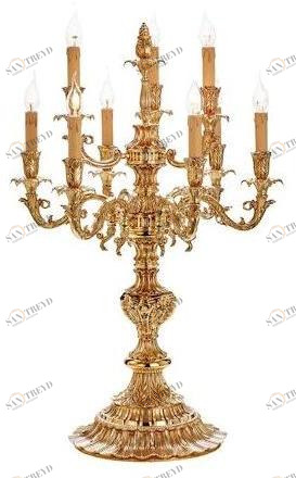 Possoni Illuminazione Французский золотой подсвечник Caesar 798/c6+3