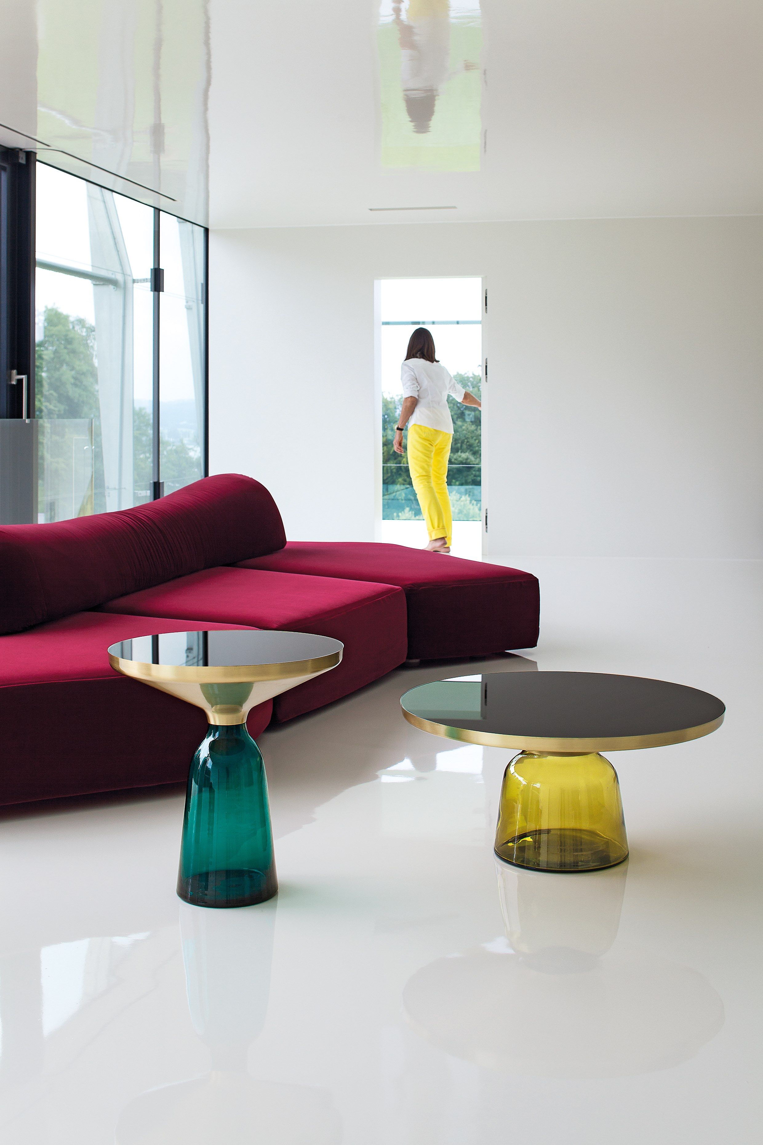 Круглый журнальный столик из латуни и стекла Classicon Белл ARCH-00039502 - Вид №22