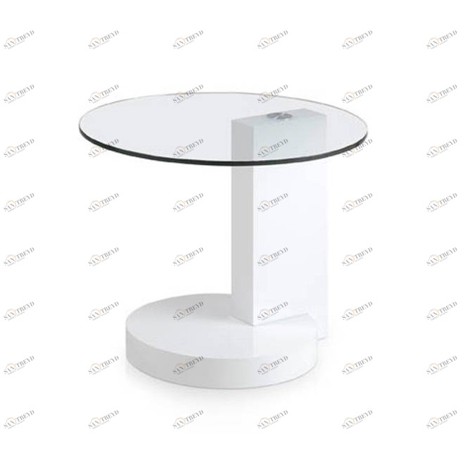 Журнальный столик со стеклянной столешницей белый Personal от Angel Cerda ANGEL CERDA PERSONAL 00-3865532 Белый