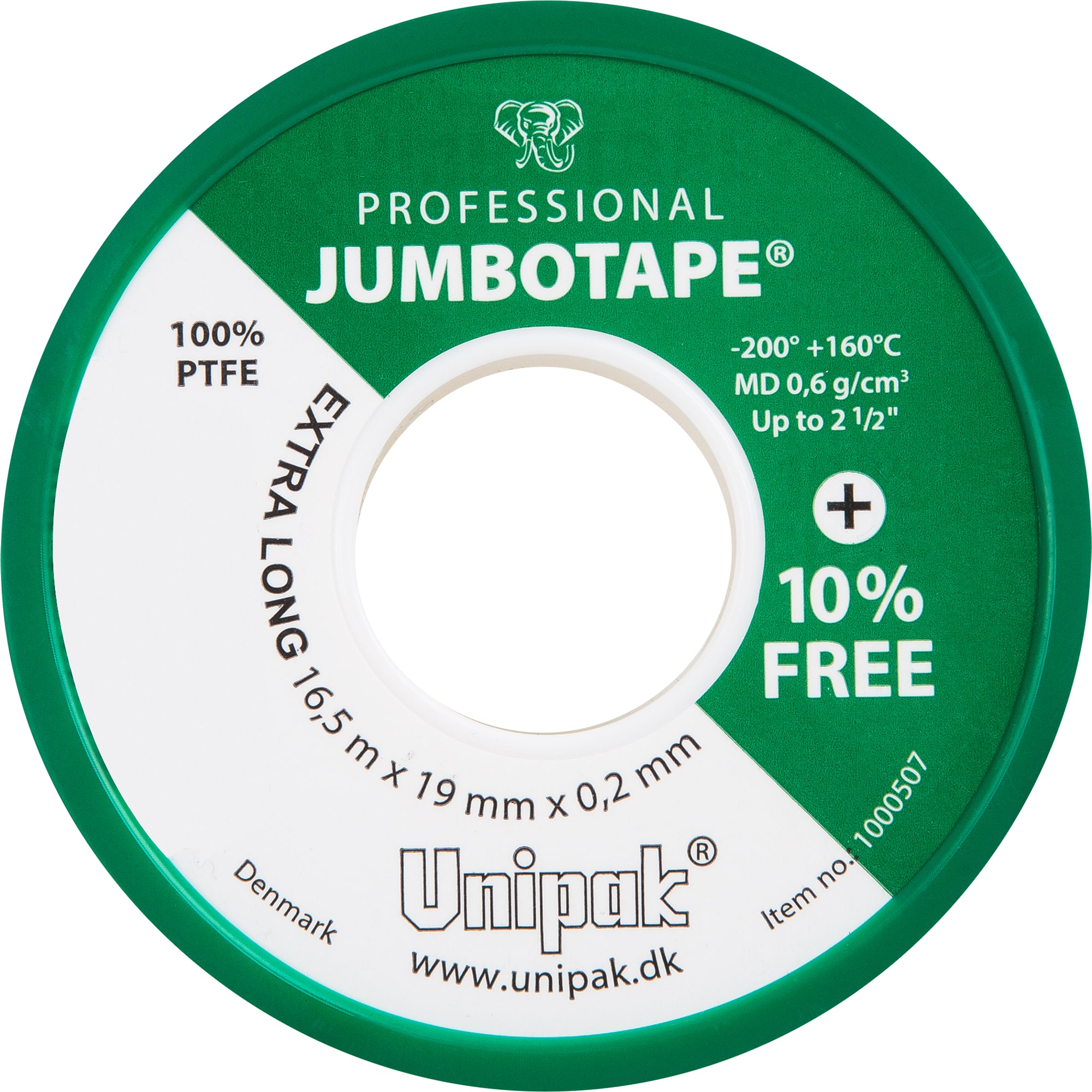 82992799 Лента-фум JUMBOTAPE MD 19мм х 0,2мм, 16,5 м Santreyd  - Вид №1