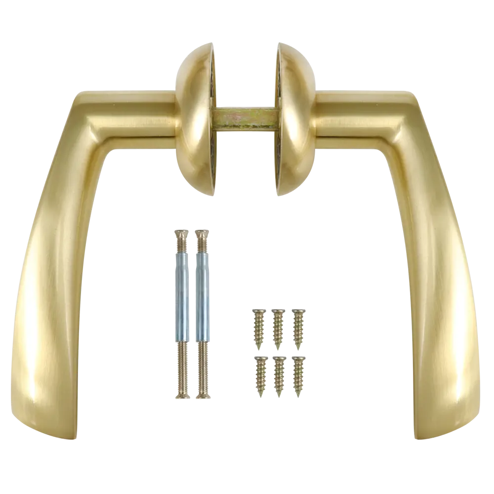Дверные ручки EDSON EDS-14-Z01 золотые для межкомнатных дверей 85170616 STLM-0059415 - Вид №1