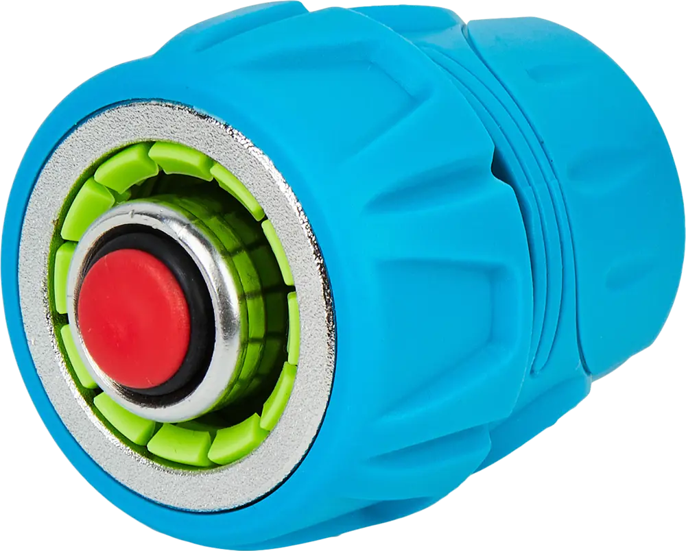 PALISAD LUXE - Быстросъемный алюминиевый соединитель для шланга 3/4" с аквастопом 89342201