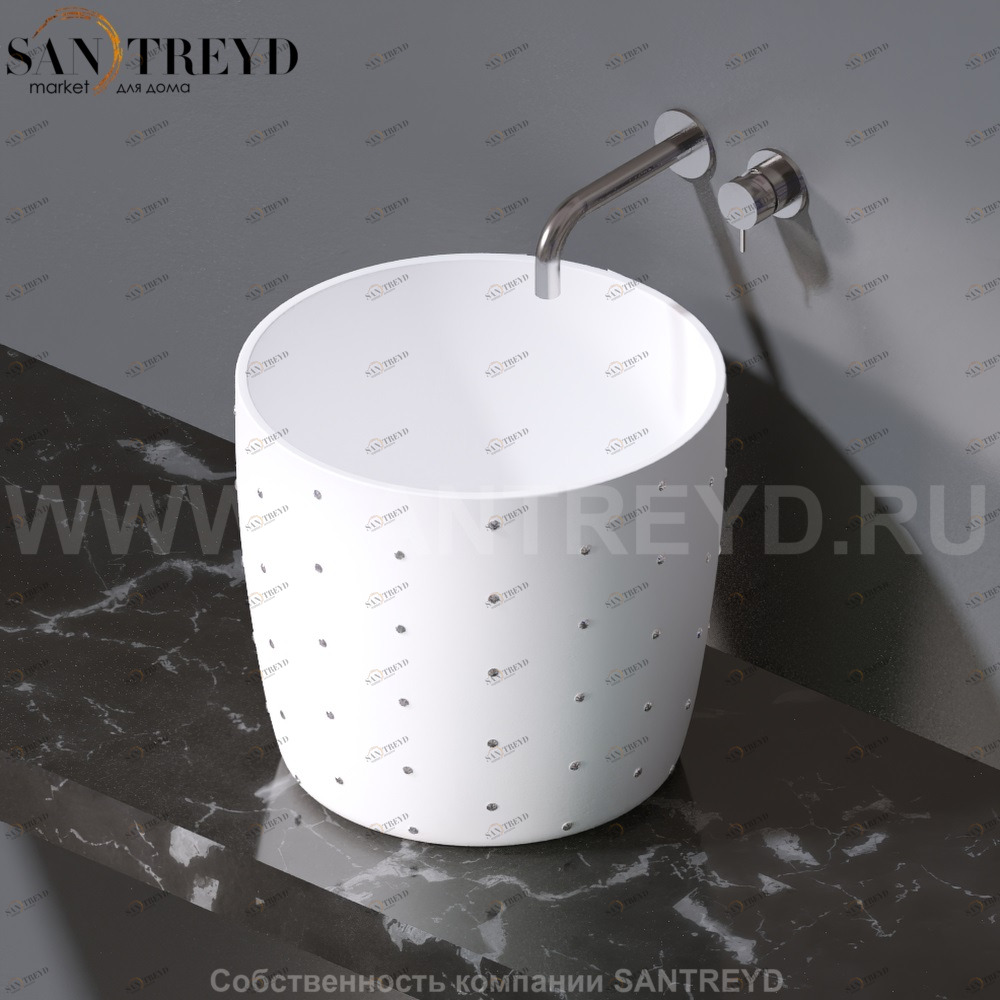 L106.101SW Накладная раковина на столешницу  овальная A. e T. Italia PILLAR AeT ITALIA