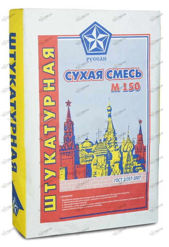 Сухая штукатурная смесь Русеан М150 40кг 381