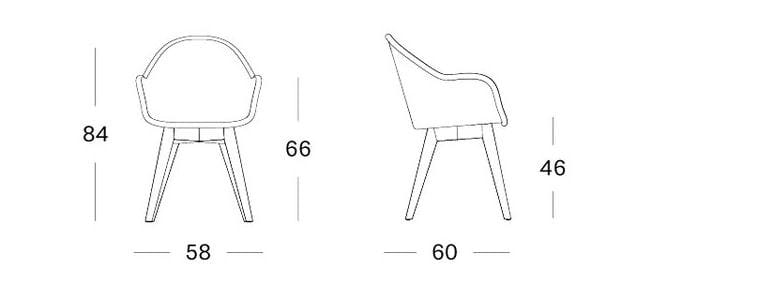 Стул Lloyd loom с подлокотниками Vincent sheppard AVRIL HB ARCH-00061222 - Вид №11