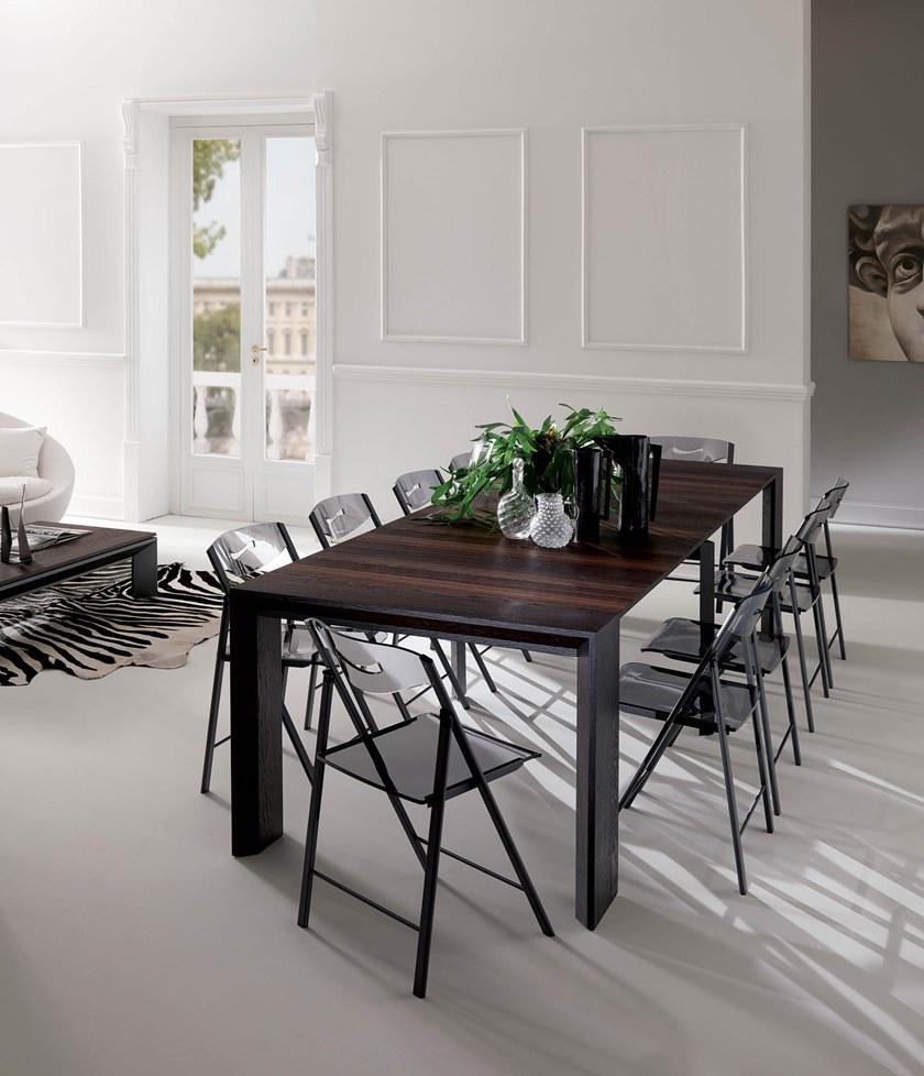 Ozzio Italia Выдвижная прямоугольная консоль из орехового дерева  T035  - Вид №10