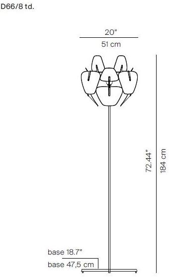 LUCEPLAN Торшер LED с прямым и отраженным светом из поликарбоната Hope sun-id-1452995 - Вид №2