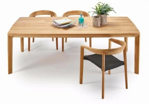 solpuri Прямоугольный обеденный стол из тика Lodge