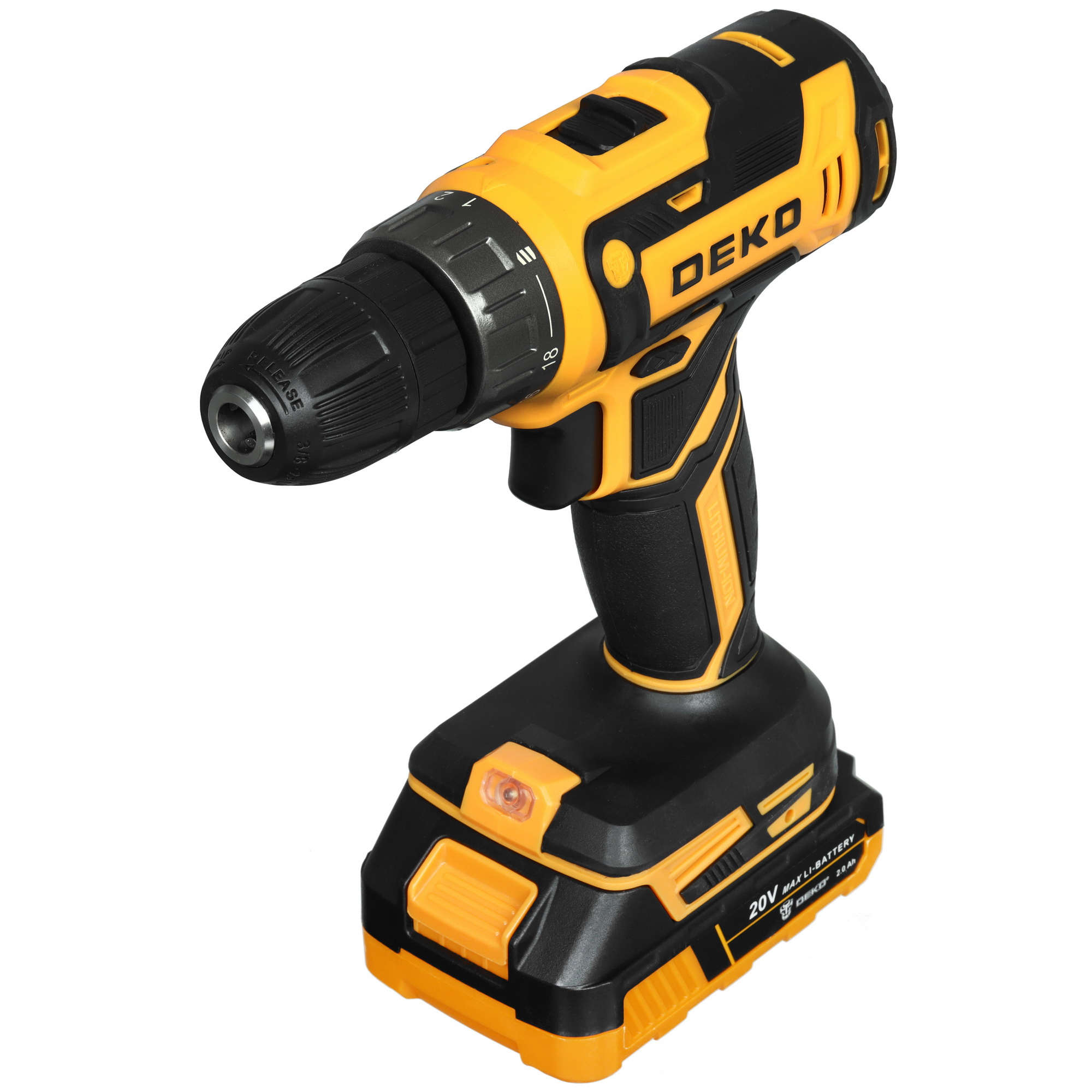 Дрель-шуруповерт DEKO DKCD20FU-Li 063-4093 UNV 20V 5304368 STDN-0072429 - Вид №3