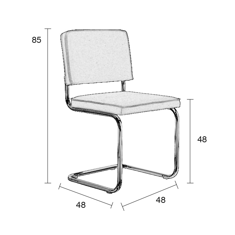 Стул Ridge Vintage синий Zuiver 1100104 - Вид №8