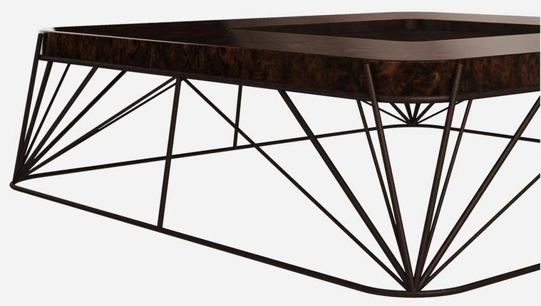 Porustudio Квадратный журнальный столик из вяза sun-id-1390712 - Вид №3