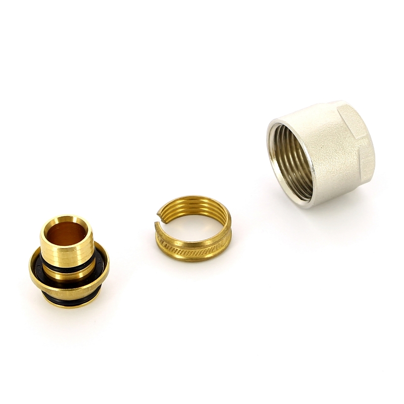 Соединитель (евроконус) для металлопластиковой трубы обжим HENCO 20х3/4" EK202 - Вид №3