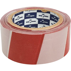 Лента для ограждений 50ммх90м бело-красная