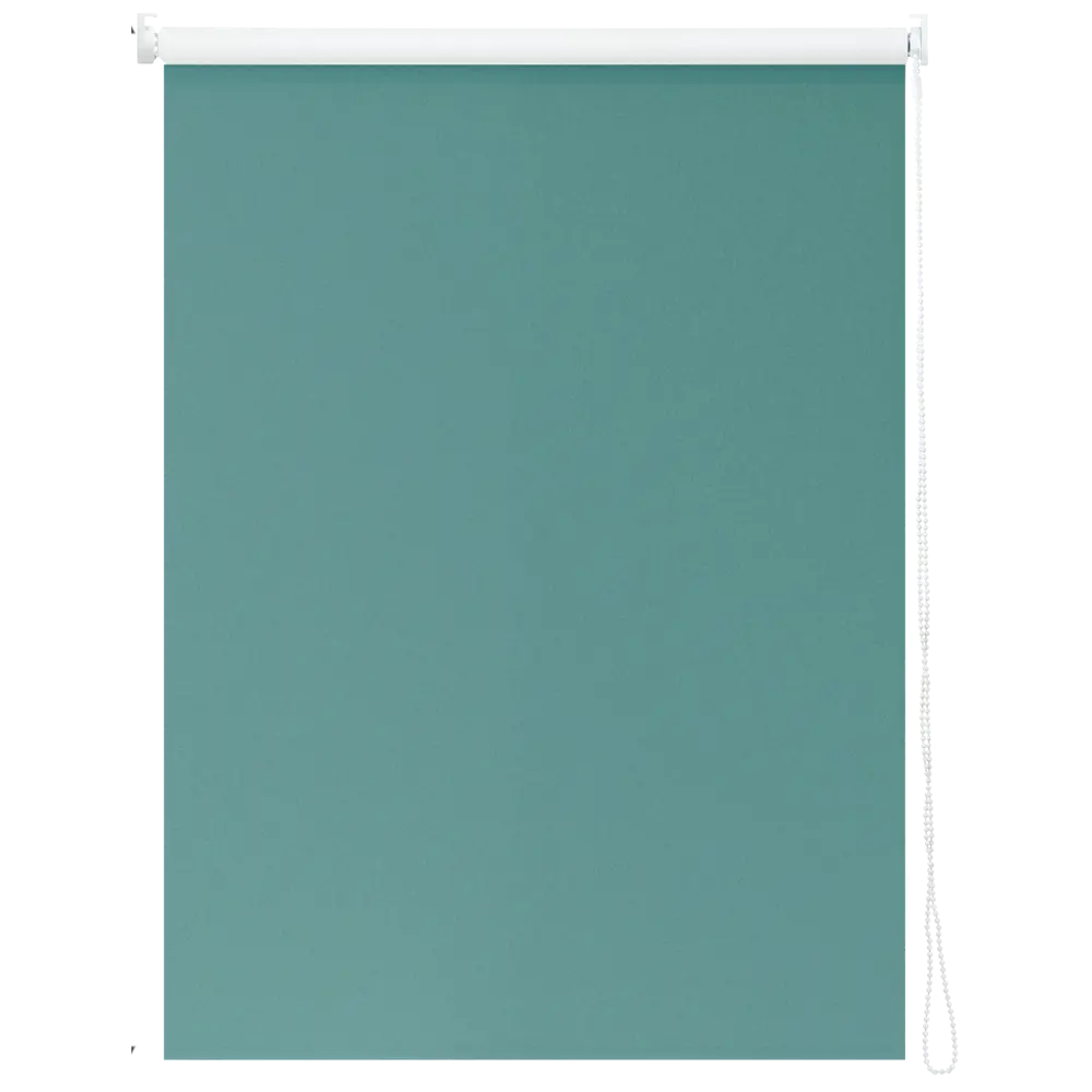 82688264 Штора рулонная блэкаут Inspire Santos 50x160 см бирюзовая Celadon 2 STLM-1539339 - Вид №1