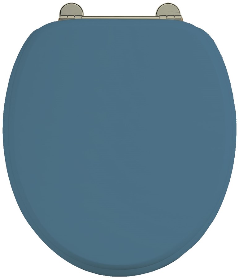 Burlington Bespoke Синее сиденье Alaska на заказ с никелевыми петлями S56 NKL 