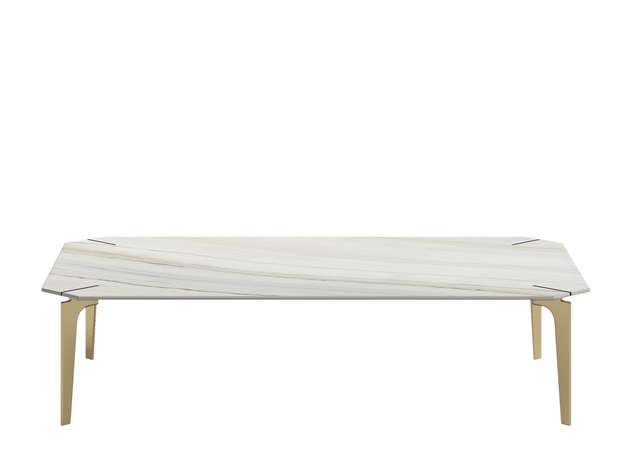 Мраморный прямоугольный низкий журнальный столик Capital Collection ARCH-00097300