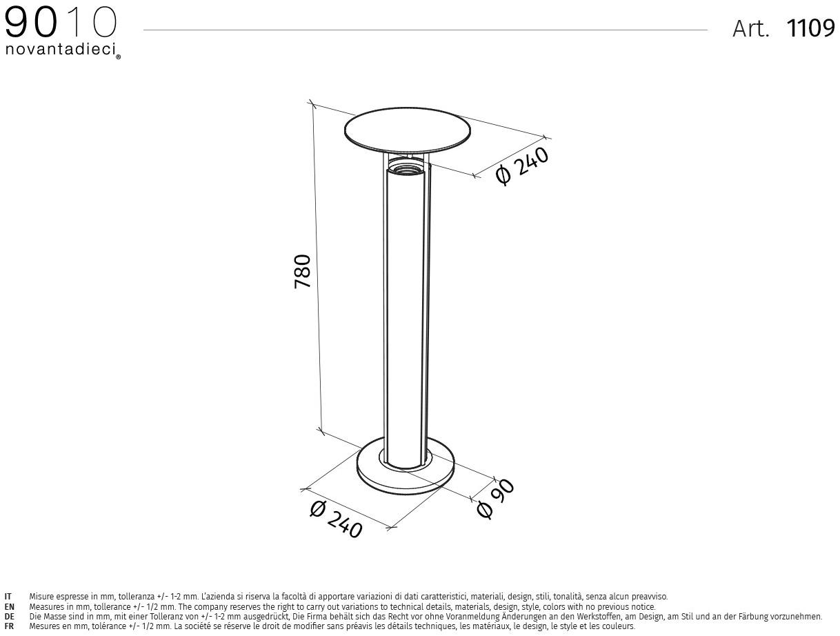 9010 novantadieci Световой столбик из бетали®  1109  - Вид №4