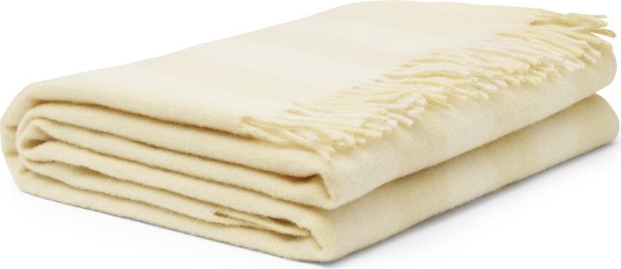 5000534 Одеяло Throw Blanket Candy Stripe Pale Yellow Normann Copenhagen  - Вид №1