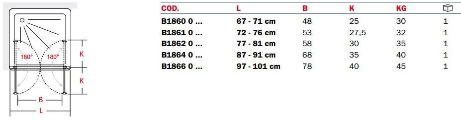 INDA® Душевая кабина стеклянная ниша с распашной дверцей Praia sun-id-1408219 - Вид №2