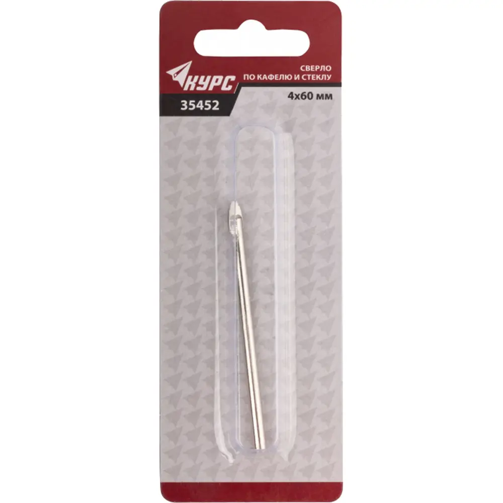 Сверло копьевидное по кафелю и стеклу Курс 35452 4 мм STLM-2142315 - Вид №1