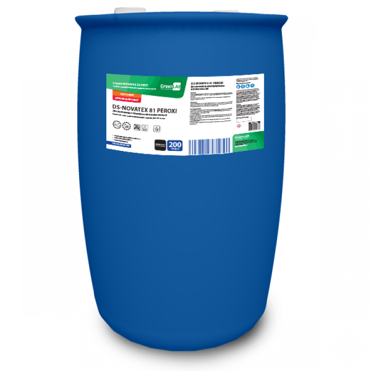 DS-081/200 GreenLAB DS - NOVATEX 81 PEROXI, 200 л, Для дезинфекции оборудования и коммуникаций 