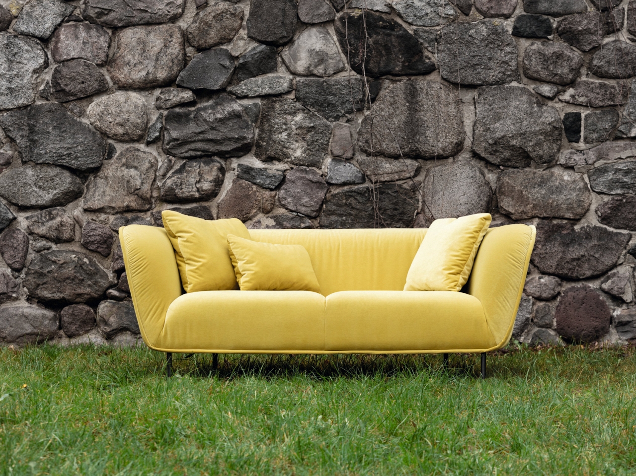 Диван Maja трехместный прямой желтый SITS ДИЗАЙНЕРСКИЕ, MAJA 192152 Желтый  - Вид №6