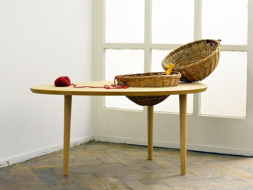 Dizzconcept Овальный деревянный журнальный столик sun-id-1512281 - Вид №4