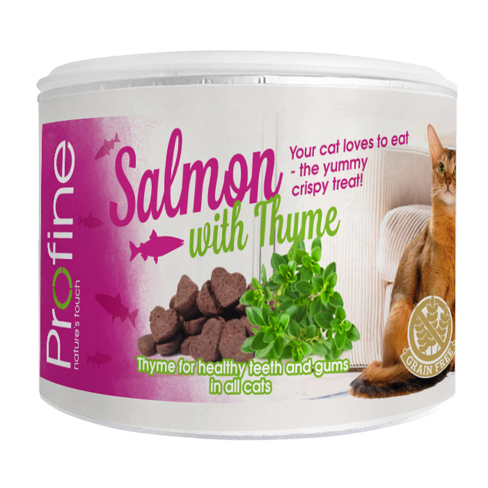 ПР0045643 Лакомство для кошек Хрустящее печенье беззерновое с лососем и тимьяном 50г PROFINE 