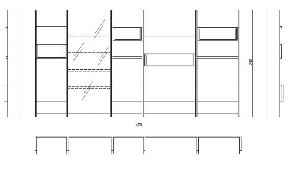 Алюминиевая секционная оборудованная стена со встроенным освещением Visionnaire ARCH-00070759 - Вид №2