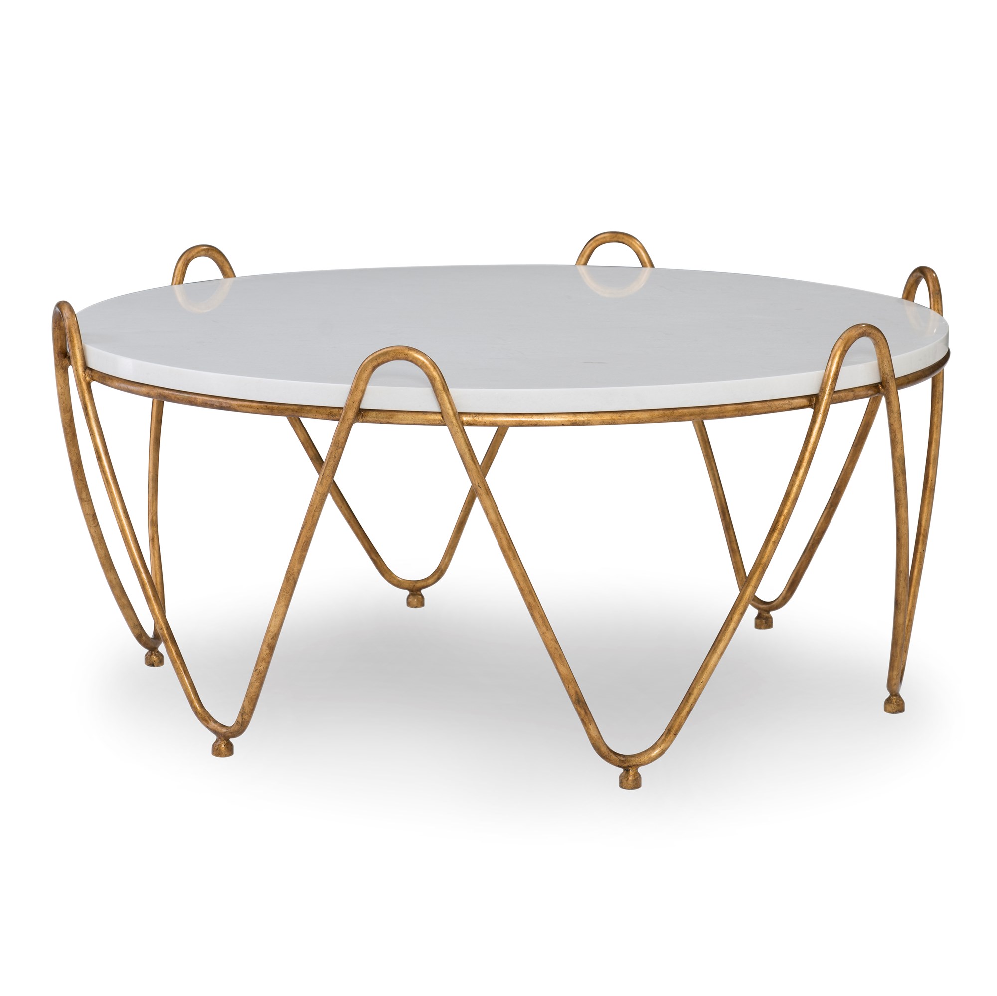Коктейльные столы 09152-920-001 Rippled Regency Cocktail Table Ambella  - Вид №1